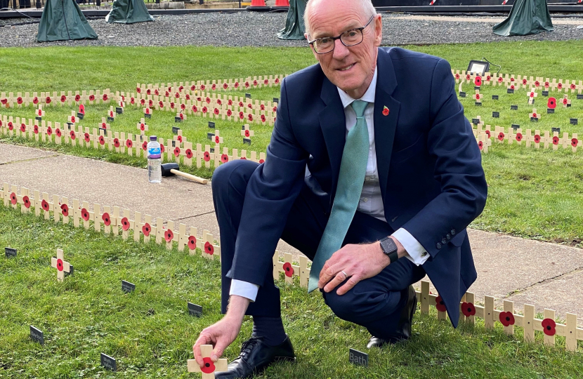 Nick Gibb in Garden of Remembrance