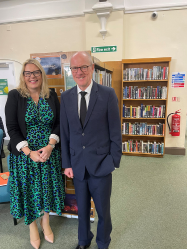 Mims Davies MP and Nick Gibb MP at Littlehampton Library
